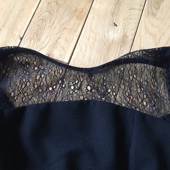 Shabby Chic Gothic Black Crepe and Lace Romper - Picture 13 of 16